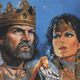 Here’s future king Tristan and future queen Robyn from Clyde Caldwell’s cover of The Coral Kingdom, part of Niles’ Druidhome trilogy.